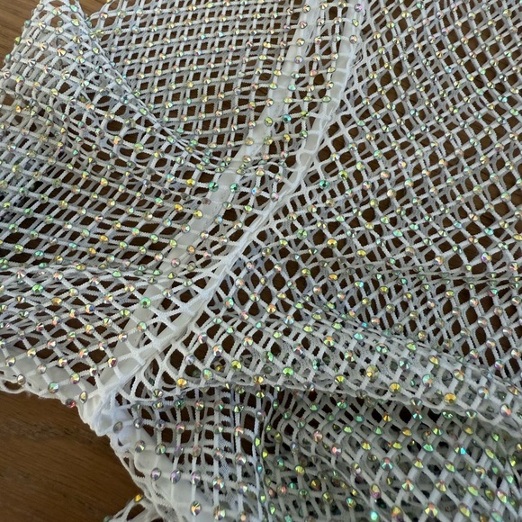 12th Tribe White Mesh Mini Dress - Picture 2 of 6